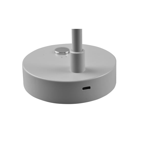 Gaiši pelēka LED galda lampa ar regulējamu spilgtumu (augstums 28 cm) Lenny – Trio-image-4