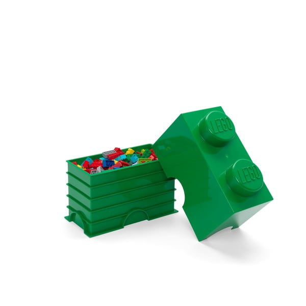 Zaļa LEGO® dubulta glabāšanas kaste-image-3