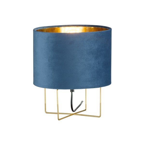 Zila galda lampa Fischer & Honsel Aura, augstums 32 cm