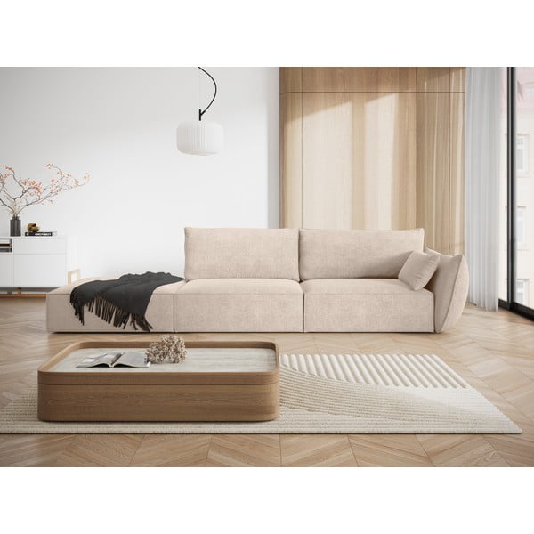Bēšs zvilnis (ar labo stūri) Vanda – Mazzini Sofas-image-1