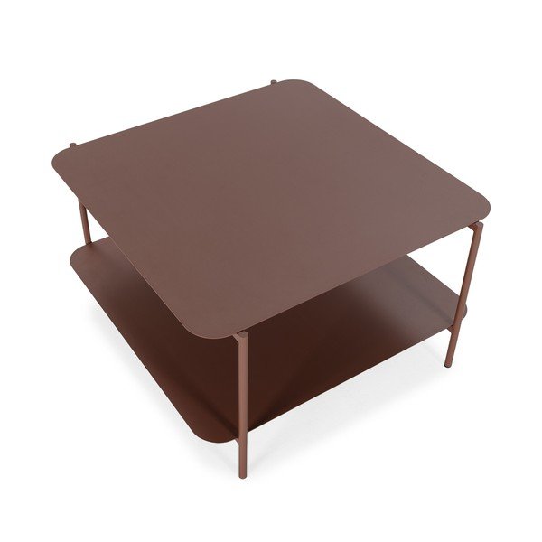 Terakotas oranžs metāla žurnālgaldiņš 70x73 cm Beatrix – MOME-image-3