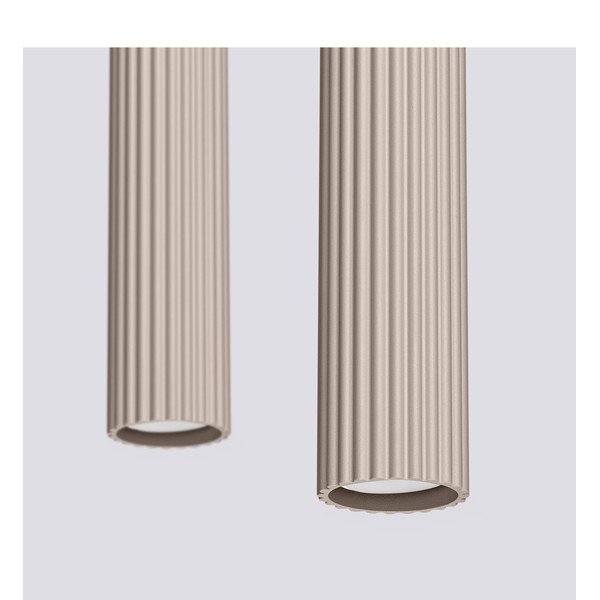 Pelēkbrūna metāla piekaramā lampa Gleam – Sollux-image-4