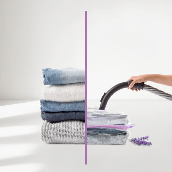 Vakuuma maiss apģērbam Lavender – Homéa-image-1