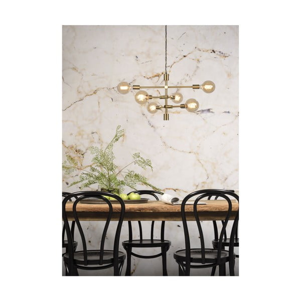 Piekaramā lampa zelta krāsā ar stikla abažūru ø 60 cm Nashville – it's about RoMi-image-1