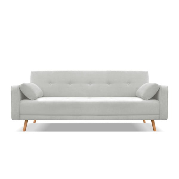 Gaiši pelēks izvelkamais dīvāns Cosmopolitan Design Stuttgart, 212 cm