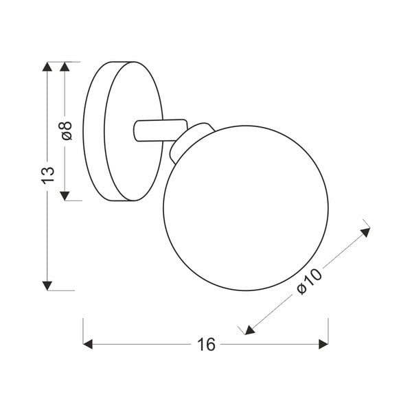 Bronzas krāsas sienas lampa ø 10 cm Rodia – Candellux Lighting-image-2