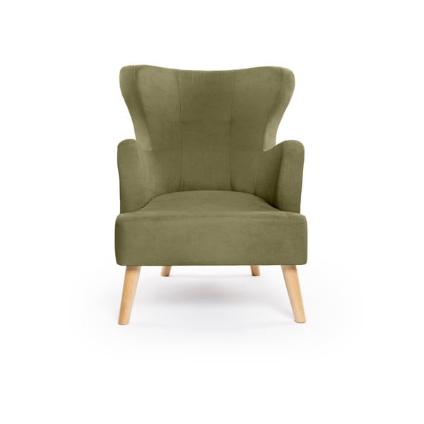 Zaļš atpūtas krēsls ar atzveltni Noemye – Bonami Selection