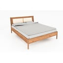 Divguļamā ozolkoka gulta ar rotangpalmas galvgali 180x200 cm Pola – The Beds
