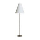 Sudraba krāsas stāvlampa ar auduma abažūru (augstums 153 cm) Navat – Kave Home