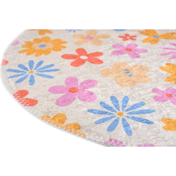 Mazgājams bērnu paklājs ø120 cm Joyfull Garden – Vitaus-image-2