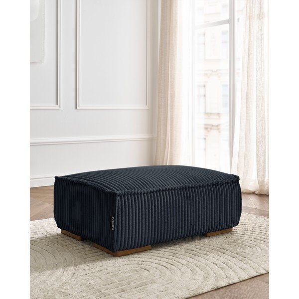 Melns velveta kāju soliņš Chelsea – Bobochic Paris-image-1