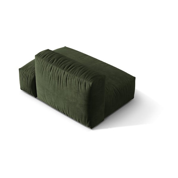 Zaļa samta modulārā dīvāna daļa (ar labo stūri) Martina – Micadoni -image-2