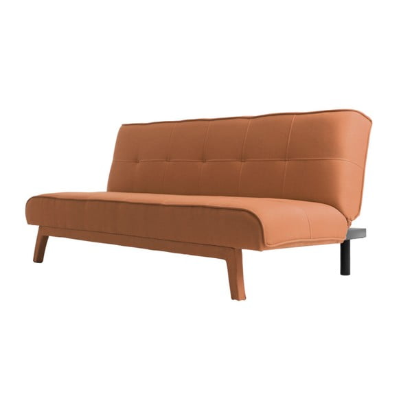 Pielāgotas formas režīmi Oranžs divguļamais dīvāns