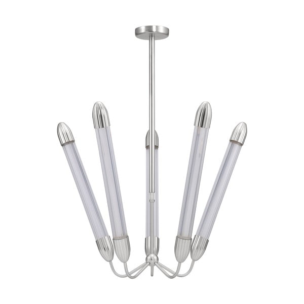 Sudraba krāsas tērauda piekaramā lampa ar stikla abažūru ø 86 cm Lemon Squeeze – UMAGE-image-3