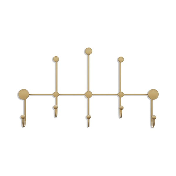 Zelta krāsas metāla sienas pakaramais Dama – Kalune Design