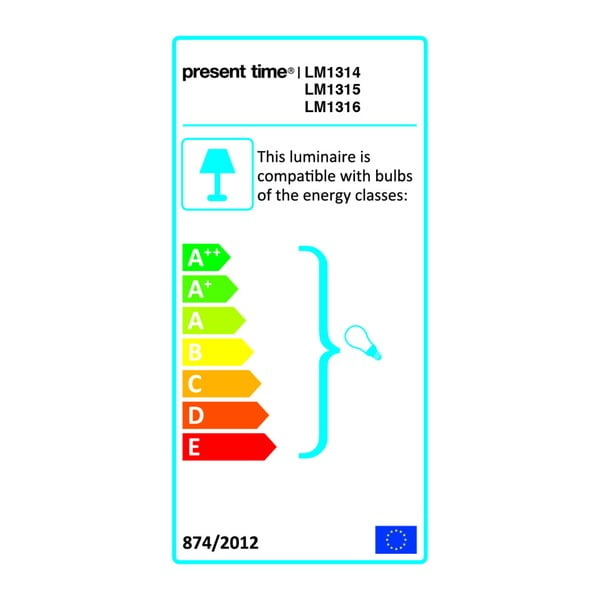 Galda lampa ar betona pamatni Leitmotiv Lax-image-2