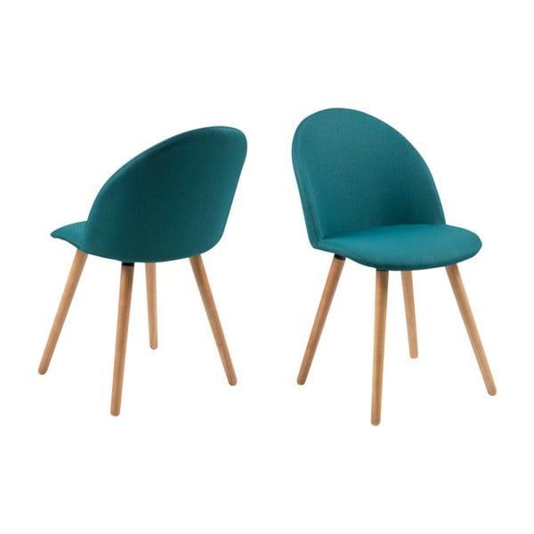 2 zilu Actona Manley ēdamistabas krēslu komplekts