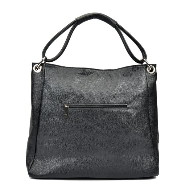 Melna ādas somiņa Anna Luchini Srumla-image-4