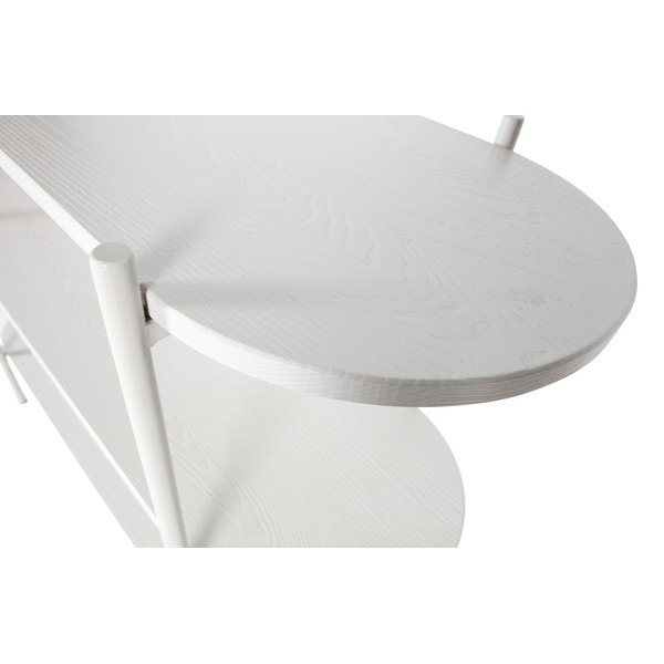 Gaiši pelēks oša masīvkoka grāmatplaukts 120x92 cm Tender – BePureHome-image-1