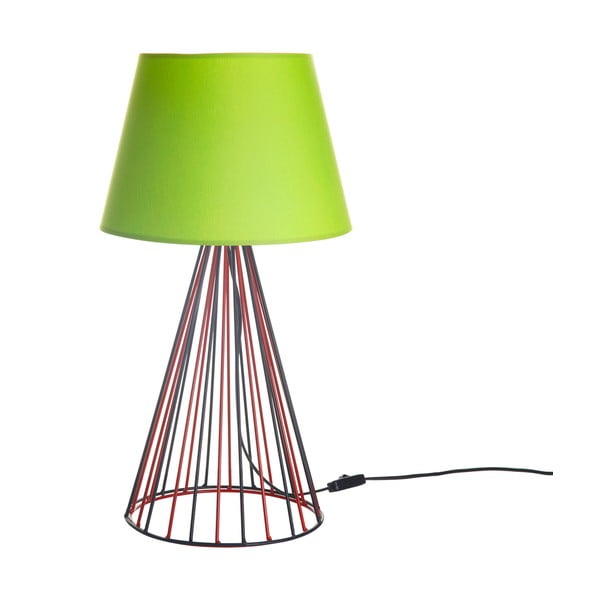 Wiry Lime/Red/Black galda lampa