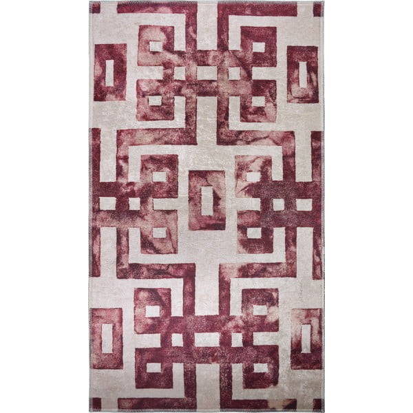 Sarkans/bēšs paklājs 140x80 cm – Vitaus