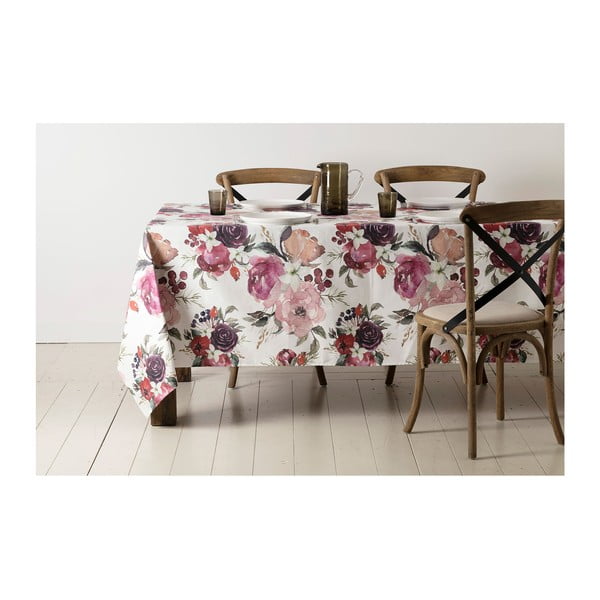 Kokvilnas galdauts 160x160 cm Florisia – Côté Table-image-2