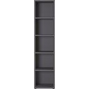 Antracīta pelēks grāmatplaukts 45x197 cm Agenda – Germania