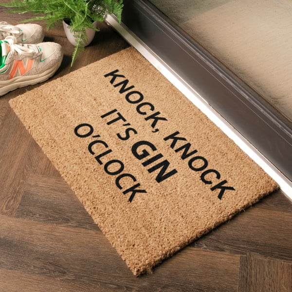Kokosšķiedras kājslauķis 40x60 cm Gin O'Clock – Artsy Doormats-image-1