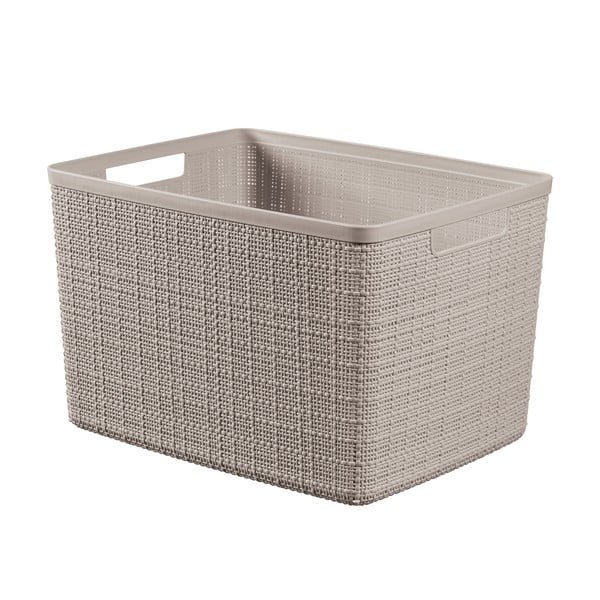 Uzglabāšanas plastmasas uzglabāšanas grozs 36x28x23 cm Jute L – Curver