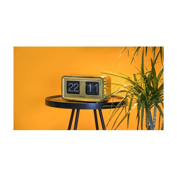 Zeltīts galda pulkstenis Karlsson Bold Flip-image-4