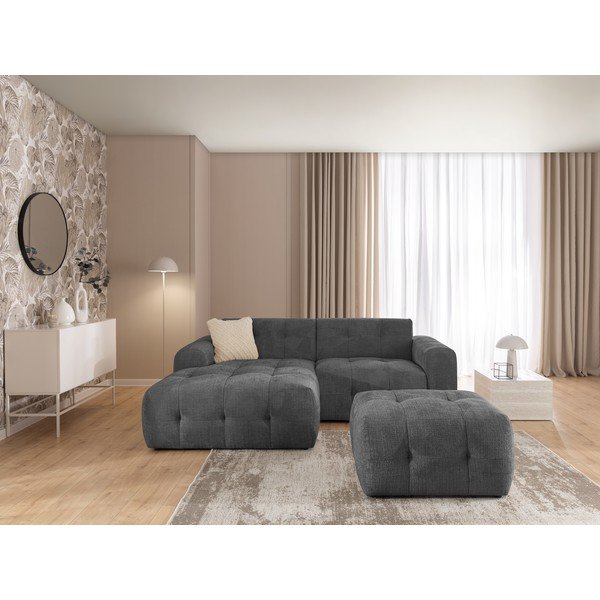 Tumši pelēks kāju soliņš Melva – Ropez-image-3