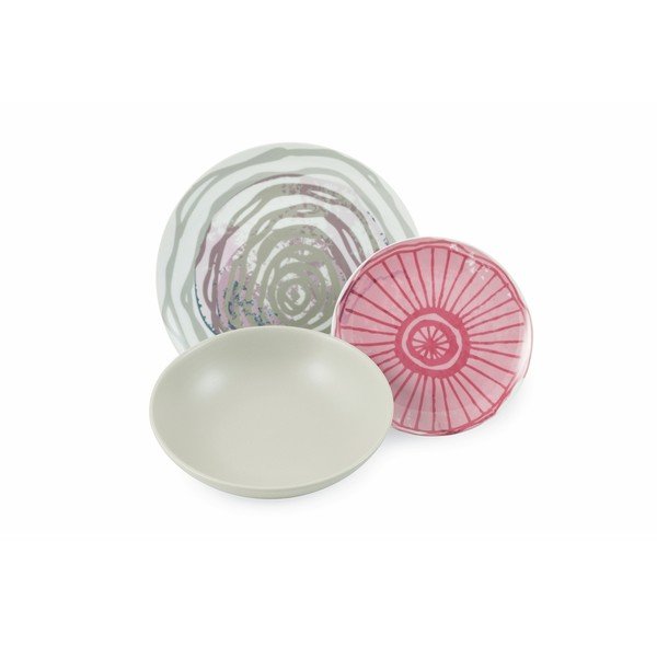 18 daļīgs porcelāna un keramikas šķīvju komplekts VDE Tivoli 1996 Aurora-image-3