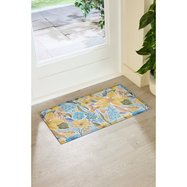 Kājslauķis no PVC 40x70 cm Flowers – Artsy Doormats-image-2