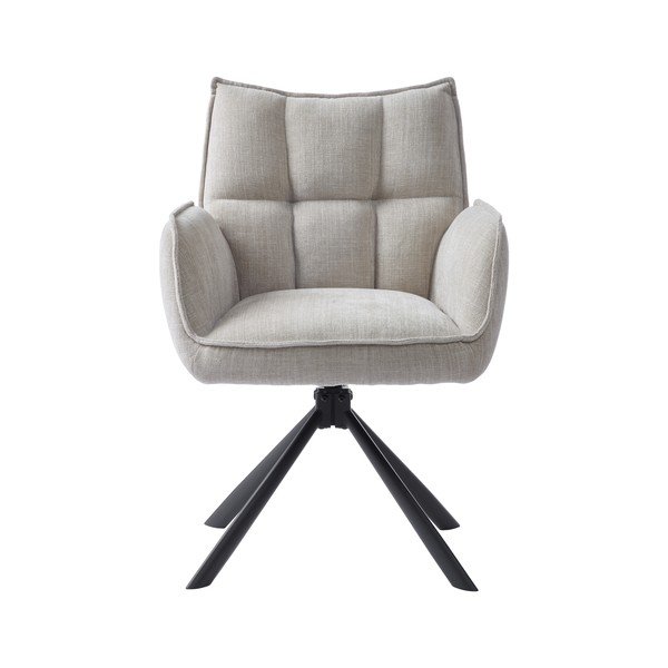 Krēmkrāsas polsterēti ēdamistabas krēsli (2 gab.) Marilla – Unique Furniture-image-2