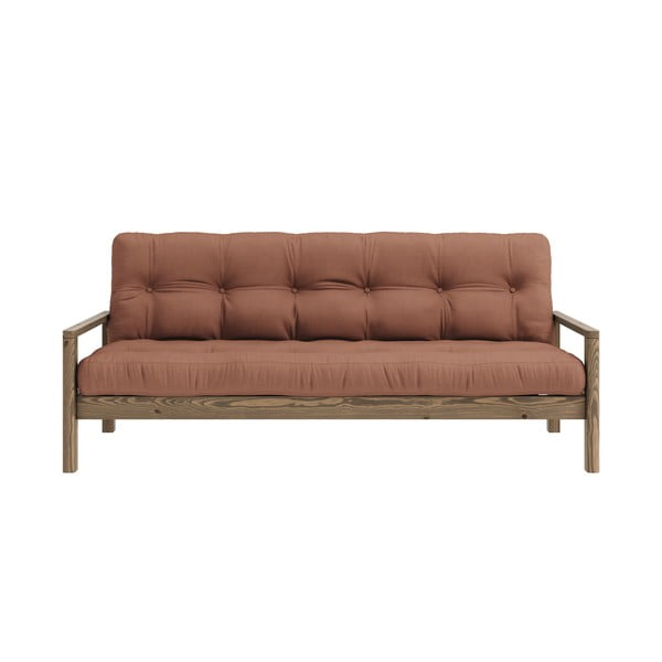 Oranžs/brūns salokāms dīvāns 205 cm Knob – Karup Design