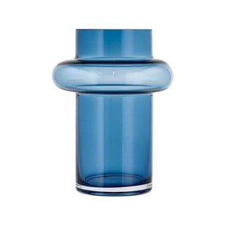 Tumši zila stikla vāze Lyngby Glas Tube, augstums 20 cm