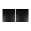 Melnas durvis moduļu plauktu sistēmai (2 gab.) 32x33 cm Mistral Kubus – Hammel Furniture