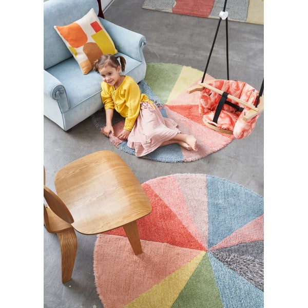 Mazgājams/ar rokām darināts vilnas bērnu paklājs ø120 cm Pie Chart – Lorena Canals-image-1