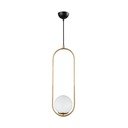 Piekarama lampa zelta krāsā Squid Lighting Arch, augstums 146 cm