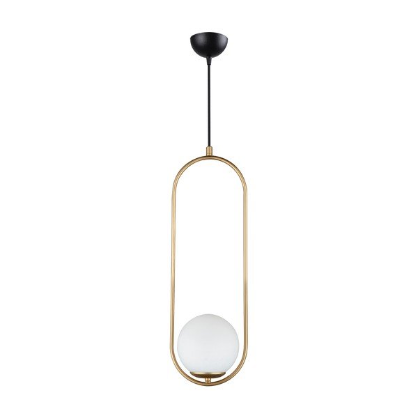 Piekarama lampa zelta krāsā Squid Lighting Arch, augstums 146 cm