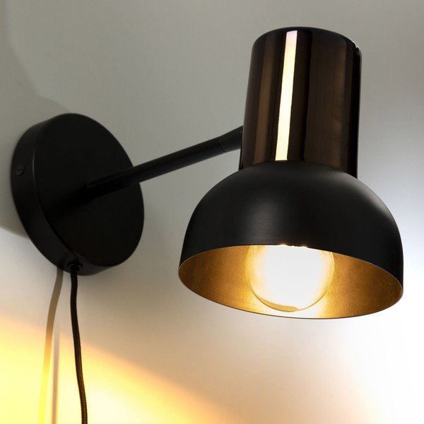 Melna sienas lampa Kave Home Amina-image-1