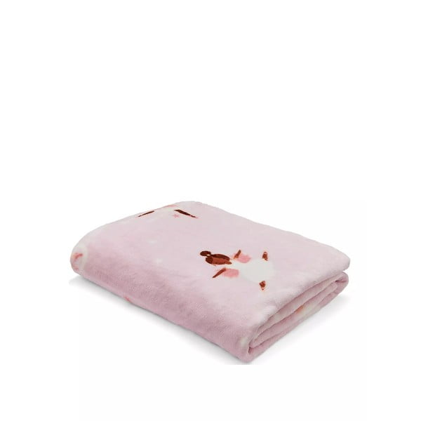 Rozā/violeta mikroplīša bērnu sega 130x170 cm Dancing Fairies – Catherine Lansfield