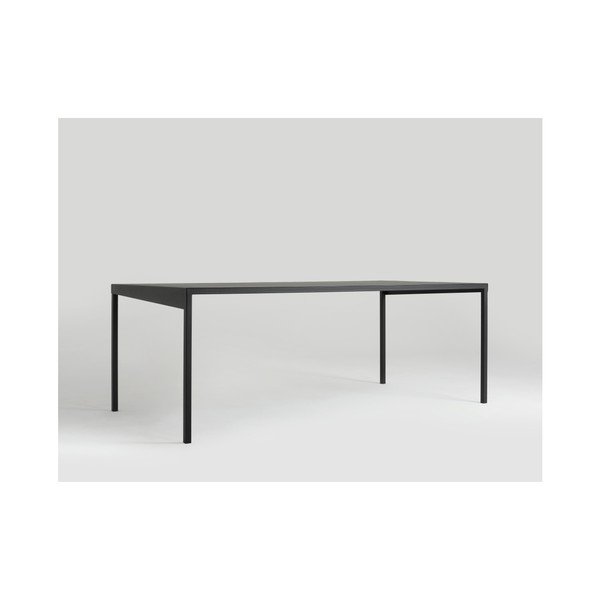 Melns metāla pusdienu galds Custom Form Obroos, 200 x 100 cm-image-3
