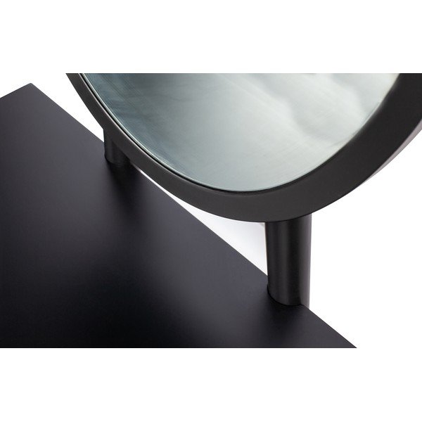 Melns tualetes galdiņš ar priedes koka kājām WOOOD Vanity-image-4