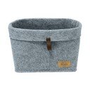 Pelēks auduma grozs Wenko Felt, 30 x 18 cm