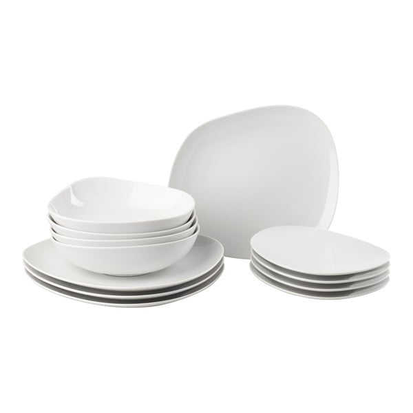 12 baltu porcelāna trauku komplekts Villeroy & Boch Like Organic