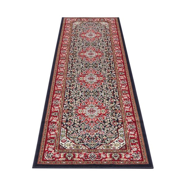 Sarkani zils paklājs Nouristan Skazar Isfahan, 80 x 250 cm-image-2