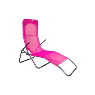 Rozā metāla saliekamais dārza atpūtas krēsls – M.A.T. Group