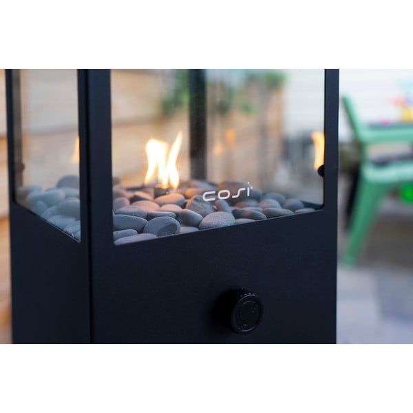 Melna gāzes lampa Cosi Dome, augstums 45 cm-image-1