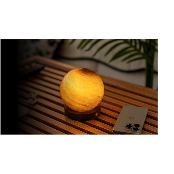 Tumši brūns gaismas dekors ar USB ø 8 cm Sand Storm – Gingko-image-2